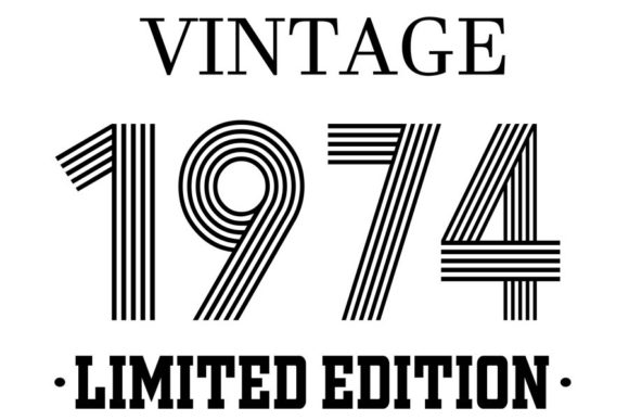 Download Vintage Since 1974 Svg, Birthday Svg, 48 - Since Collection