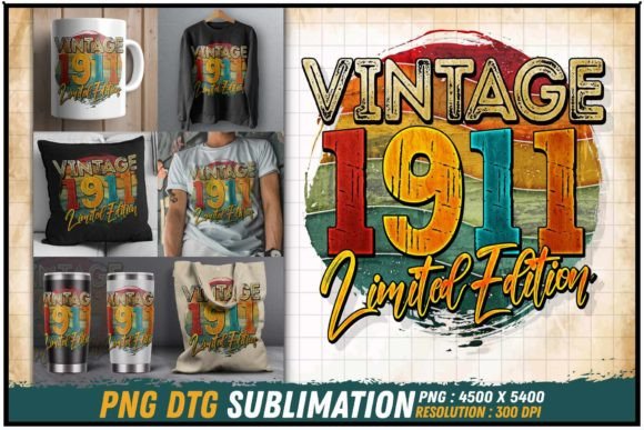 Download Vintage 1911 Limited Edition Retro Round - 1911 Collection