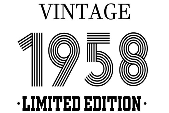 Download Vintage Since 1958 Svg, Birthday Svg, 64 - Since Collection