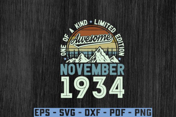 Download Awesome Since November 1934 Birthday Svg - Since Collection