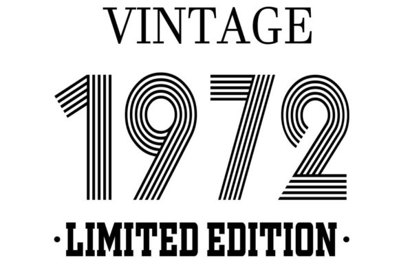 Download Vintage Since 1972 Svg, Birthday Svg, 50 - Since Collection